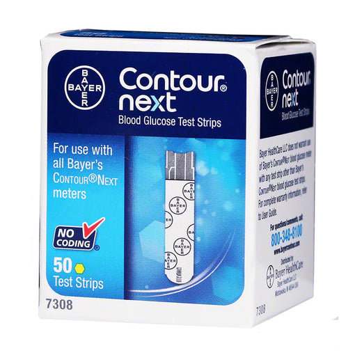 Bayer Contour Next Test Strips Blood Glucose, 50 Count