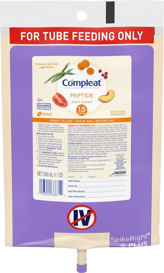 Compleat Peptide 1.5cal 1000ml UltraPak Bag