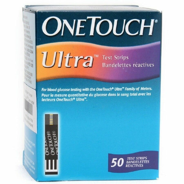 LifeScan One Touch Ultra Blood Glucose Diabetic 50 Test Strips