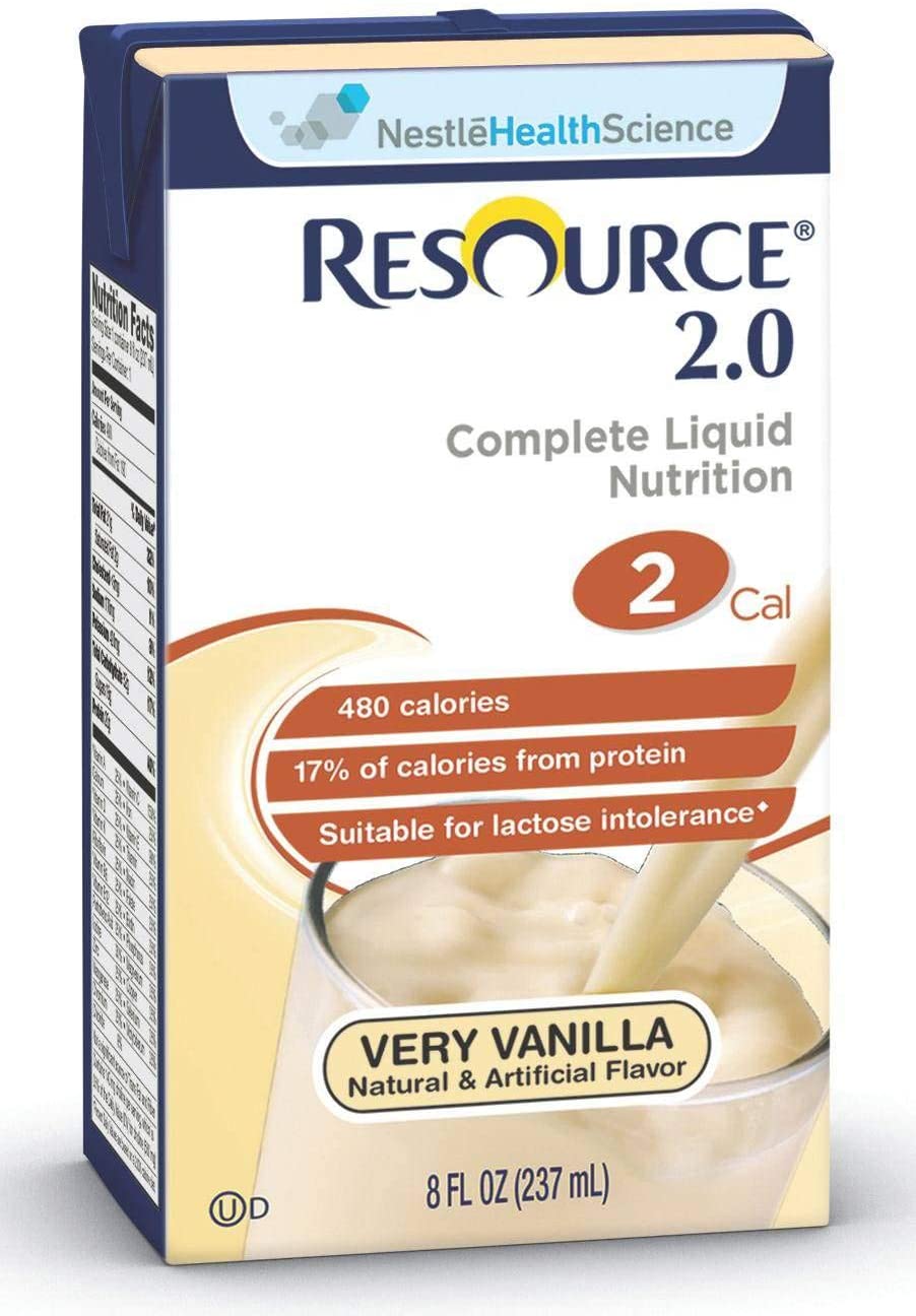 Resource Nutritional Supplement 2.0 Very Vanilla Flavor Ready to Use 8 ...