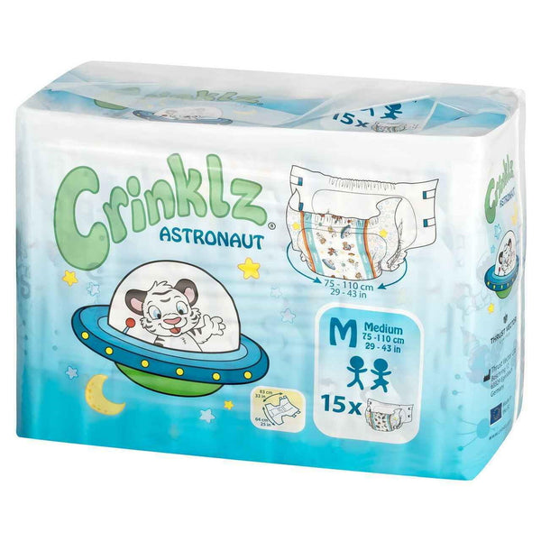 Crinklz Printed Adult Diapers Astronaut Print