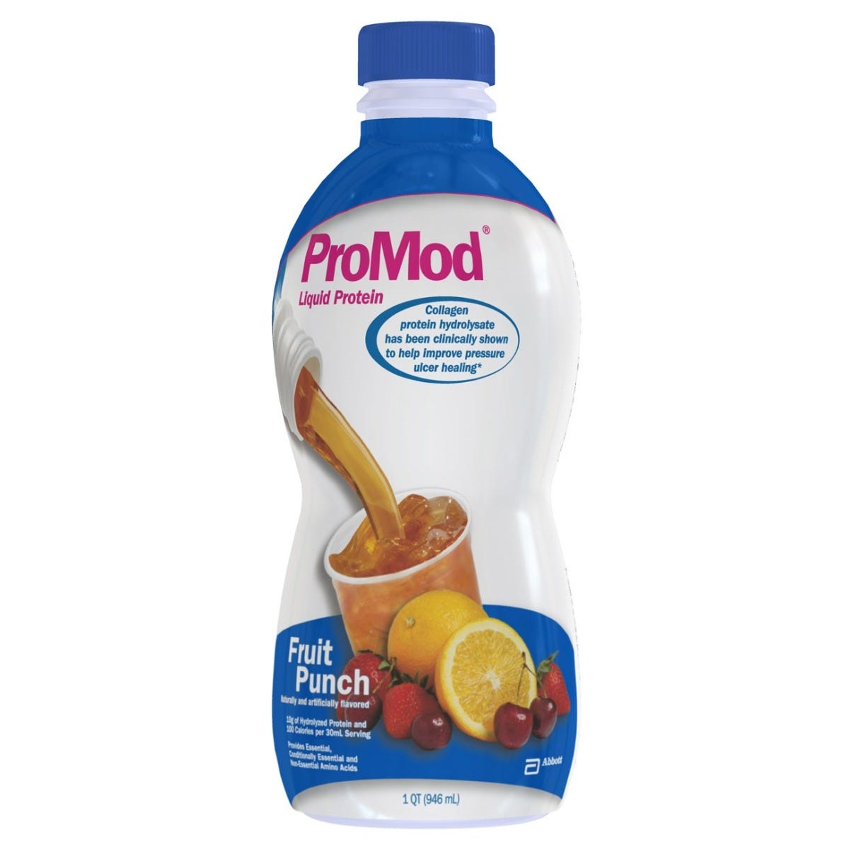 ProMod Liquid Protein Nutritional Supplement Fruit Punch 32oz Bottle
